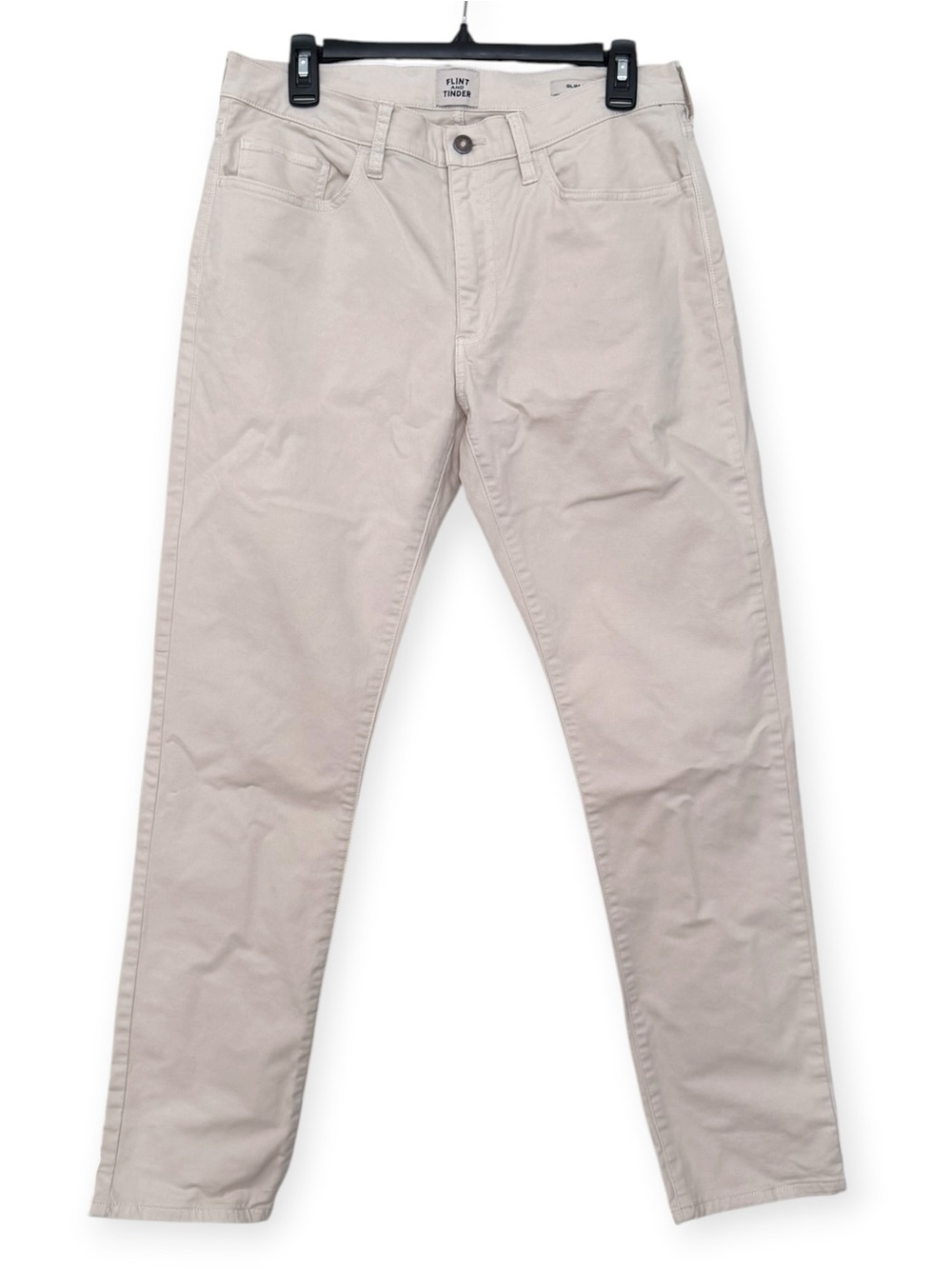 Flint and Tinder 365 Slim Fit Pant White Cream Ivory 32 x 30  Men’s Pants